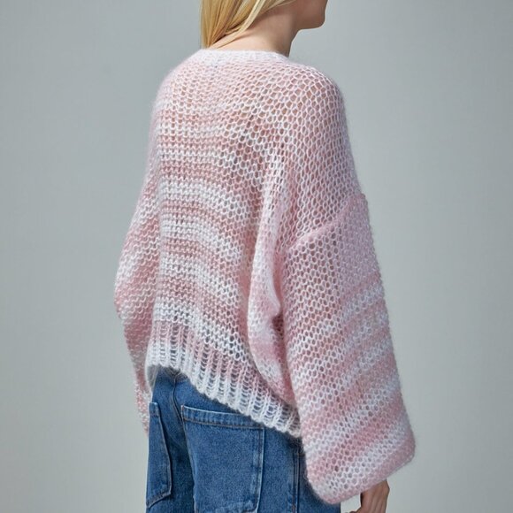 LOEWE Anagram striped mohair-blend sweater - Picture 3 of 13